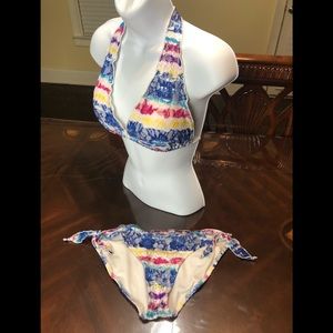 Swim Lace Two Pc Bikini Swimsuit Multicolored Poshmark